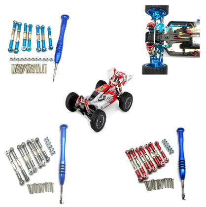 Wltoys 144001 Metal Adjustable Linkage & Steering Tie Rod Set (Upgrade Parts) thumbnail