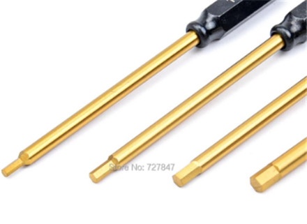 4pcs Professional White Steel Hex Screwdriver Set (1.5/2.0/2.5/3.0mm) thumbnail