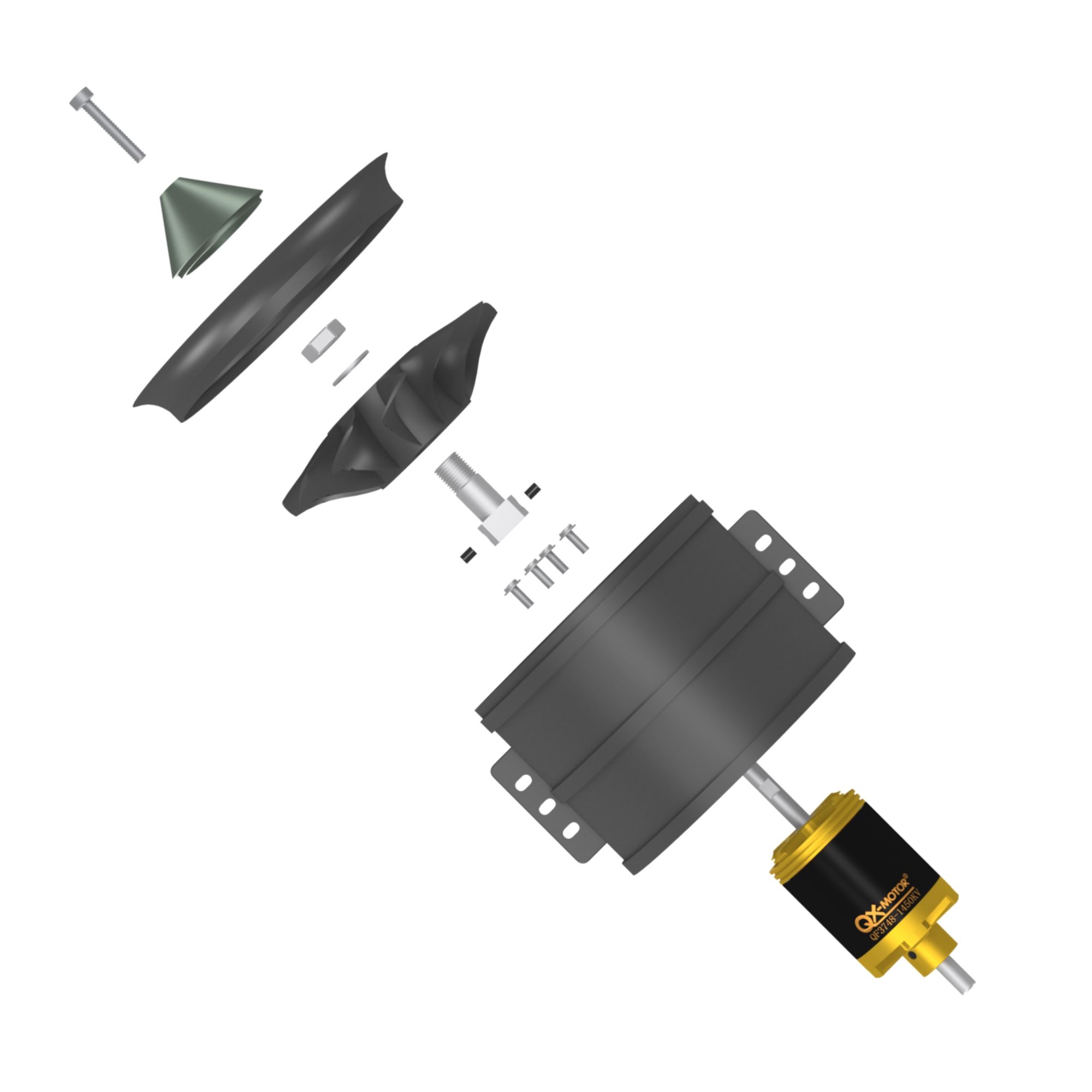 90mm EDF Jet System (12-Blade) - 6S/8S/12S High Thrust Brushless Motor thumbnail