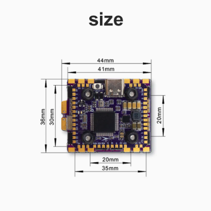 F7 flight controller 60A 4IN1 3-6S Brushless ESC thumbnail