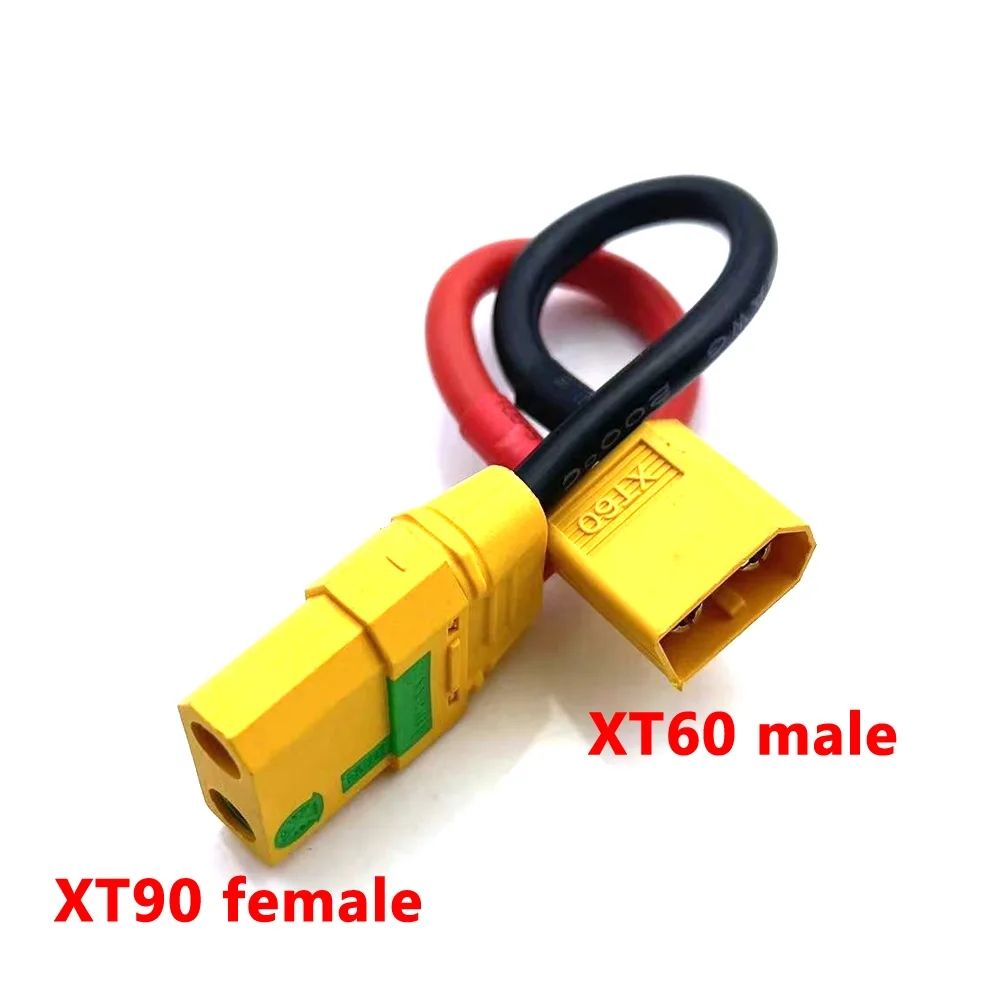 Amass XT60 XT30 XT90 T-Plug Power Lead with 100mm 12AWG Wire thumbnail