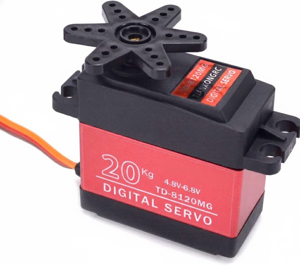 MECHFPV 20KG Waterproof Digital Servo (Full Metal Gear, 180°) w/ 25T Horn thumbnail