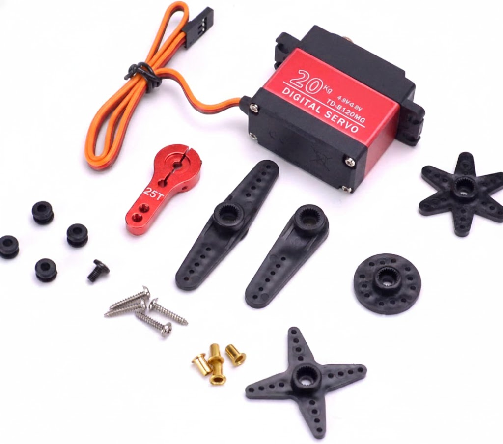 MECHFPV 20KG Waterproof Digital Servo (Full Metal Gear, 180°) w/ 25T Horn thumbnail