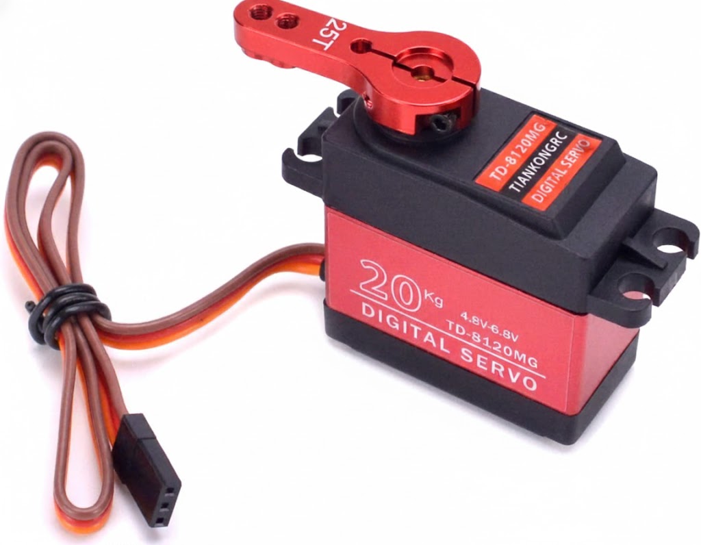 MECHFPV 20KG Waterproof Digital Servo (Full Metal Gear, 180°) w/ 25T Horn