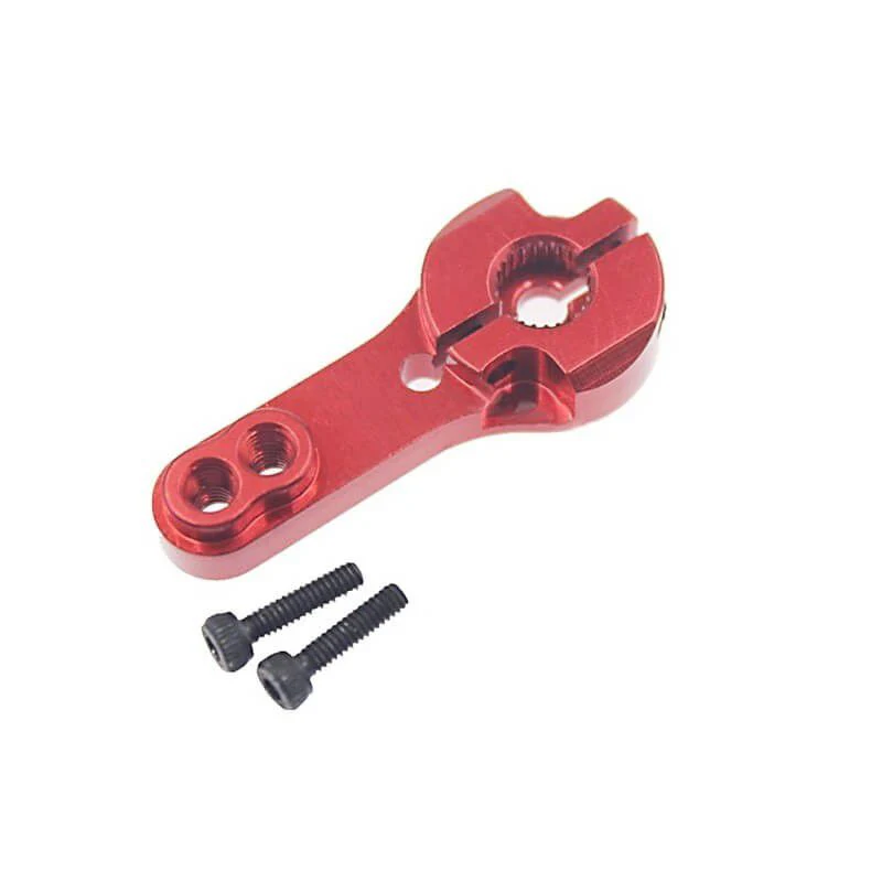 25T Blue/Red Aluminum Anodized Servo Horn 35MM Long thumbnail