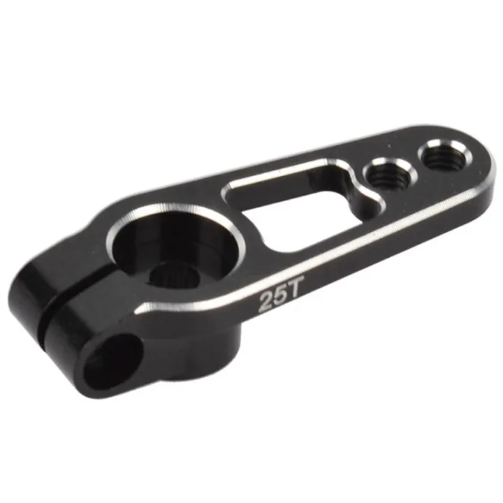 25T CNC Aluminum Servo Arm (31mm Length) - Black / Red Options thumbnail