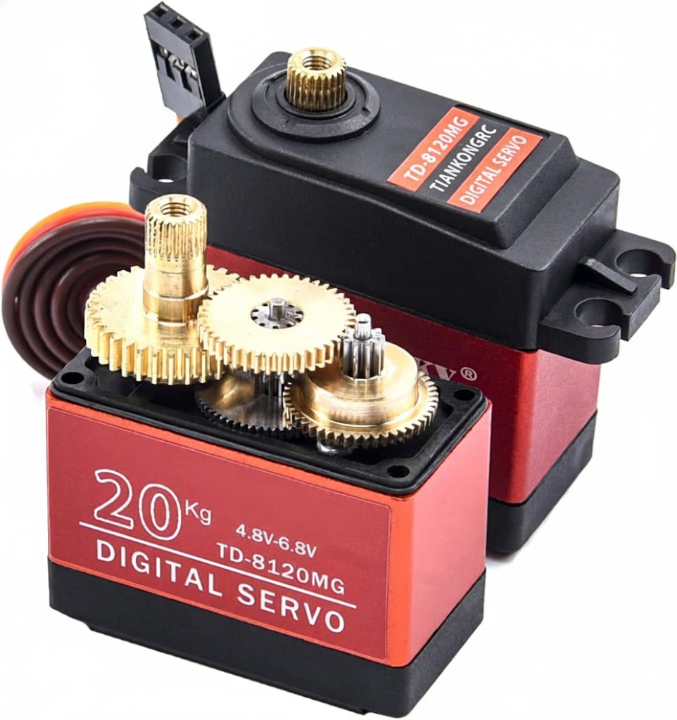 MECHFPV 20KG Waterproof Digital Servo (Full Metal Gear, 180°) w/ 25T Horn thumbnail