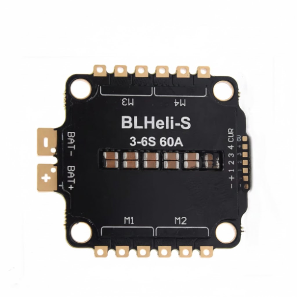 mechfpv 60A BLHeli_S 4-in-1 Brushless ESC 3-6S (30.5x30.5mm Mounting) thumbnail