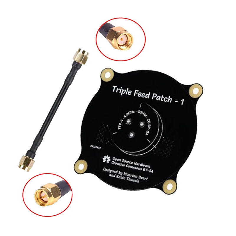 mechfpv Triple Feed Patch Antenna 5.8GHz Directional (High Gain) for FPV Goggles thumbnail