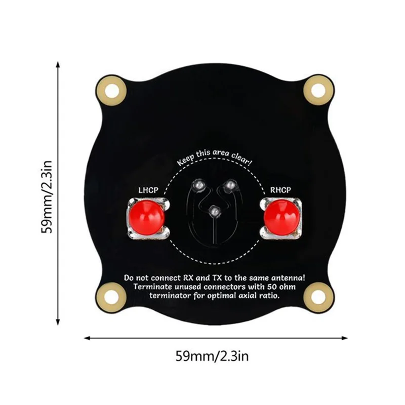 mechfpv Triple Feed Patch Antenna 5.8GHz Directional (High Gain) for FPV Goggles thumbnail