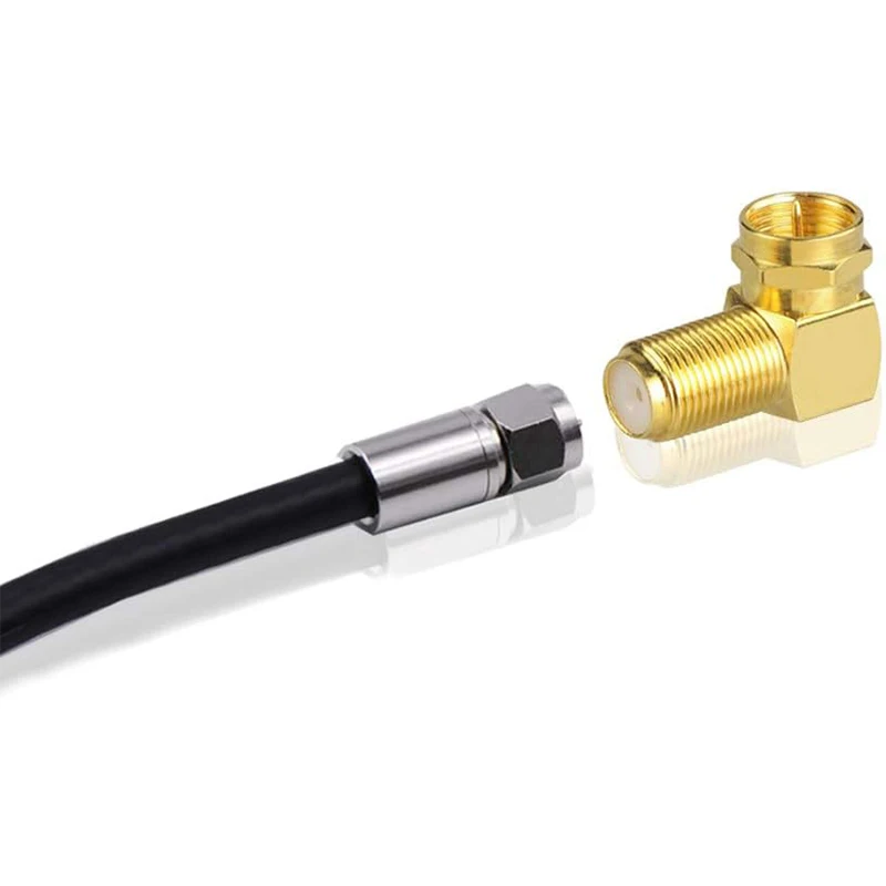 SMA Male to SMA Female 90° Adapter (Right Angle, Gold Plated) thumbnail