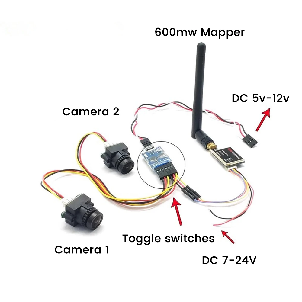 mechfpv 3-Channel FPV Video Switcher Module (PWM Control) for Multi-Camera thumbnail