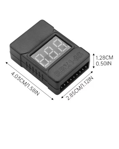 1-8S LiPo Battery Voltage Checker & Buzzer Alarm (Dual Speakers) thumbnail
