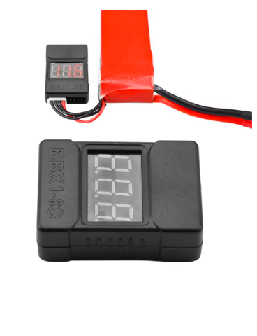 1-8S LiPo Battery Voltage Checker & Buzzer Alarm (Dual Speakers) thumbnail