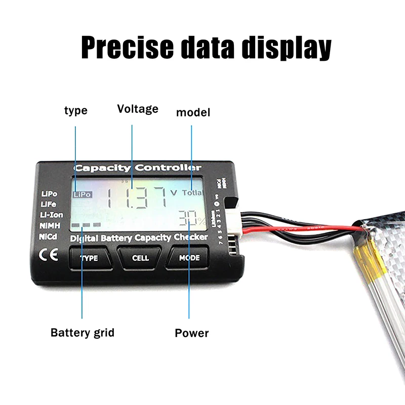 mechfpv CellMeter-7 Digital Battery Capacity Checker & Voltage Tester thumbnail
