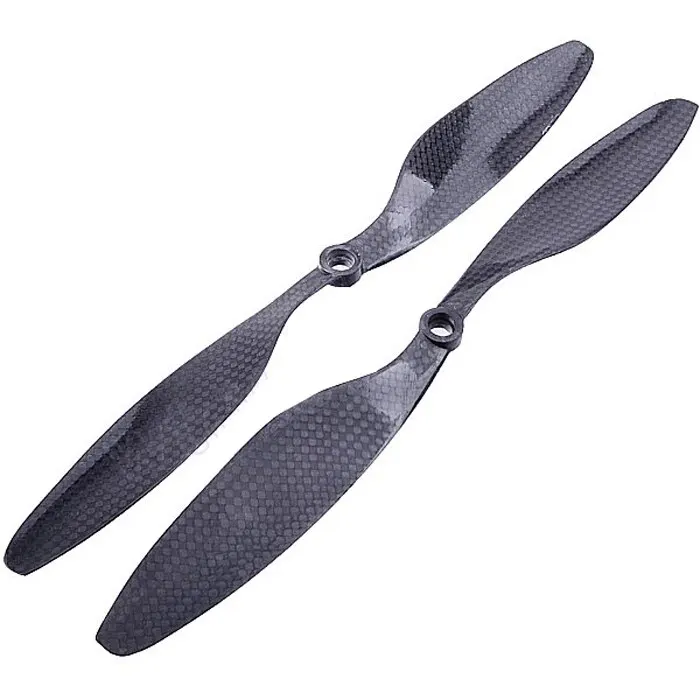 1245 Prop 2-Blade 3K carbon fiber Propeller CW CCW thumbnail