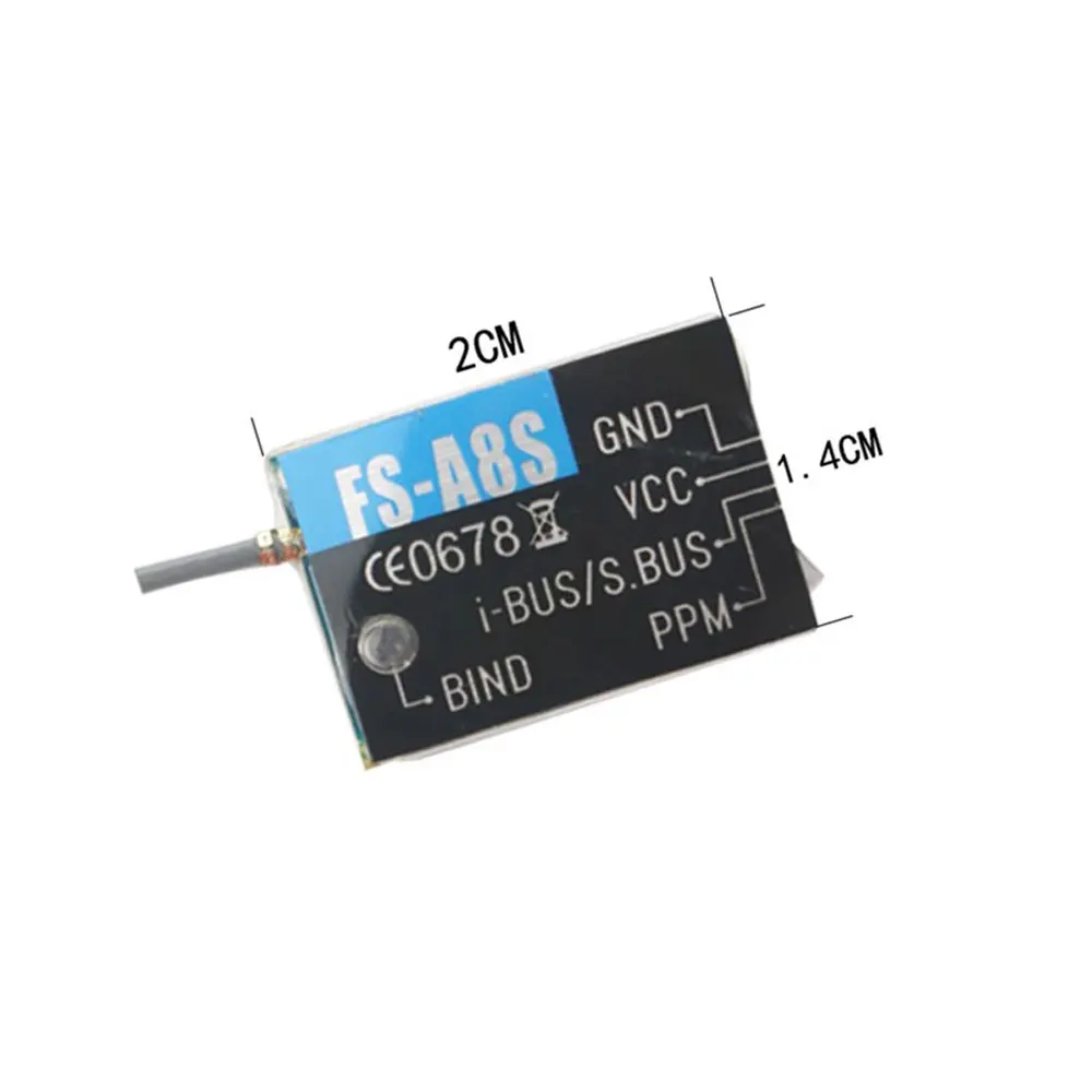 mechfpv FS-A8S V2 Mini Receiver for FS-i6/i6X (AFHDS 2A) thumbnail