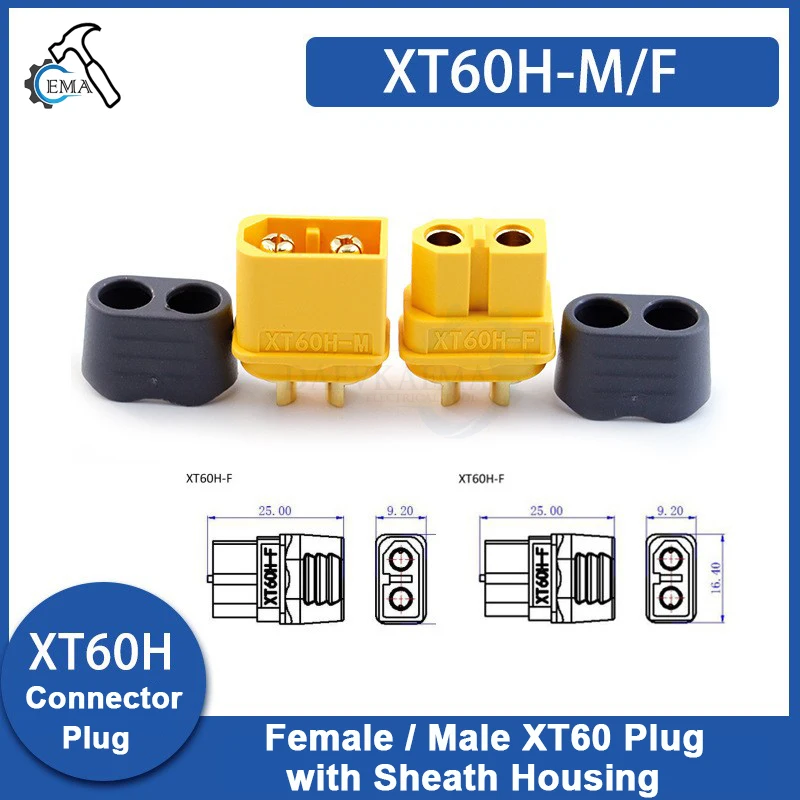 mechfpv XT60H Connectors with Sheath (Upgraded XT60) thumbnail
