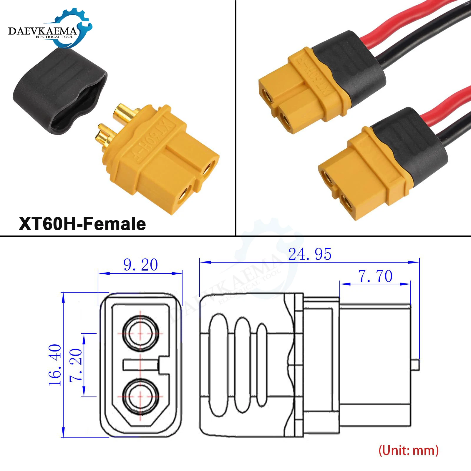 mechfpv XT60H Connectors with Sheath (Upgraded XT60) thumbnail