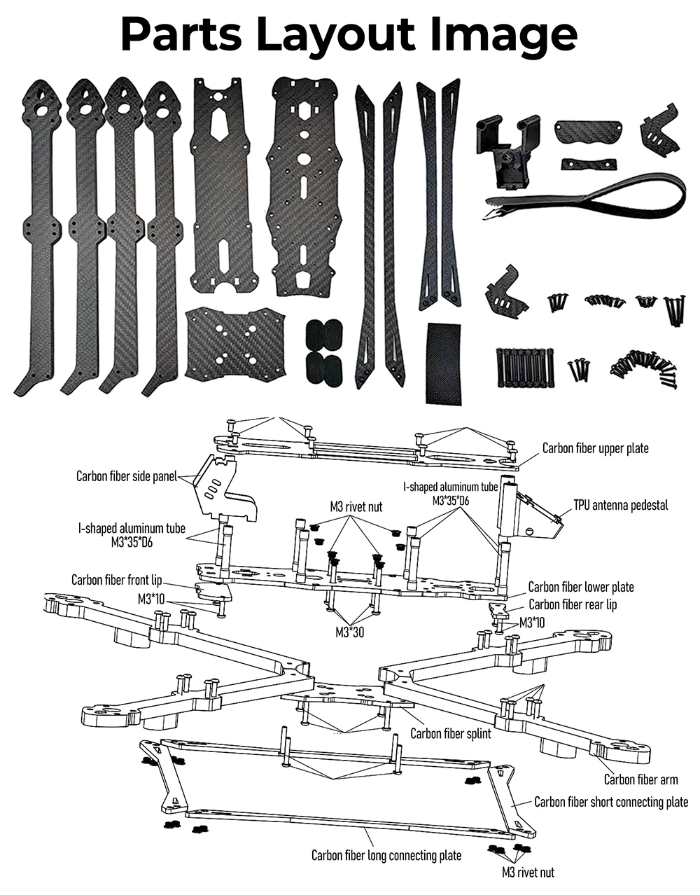 mechfpv Mark4 V3 Pro 15" 680mm Heavy Lift FPV Frame thumbnail