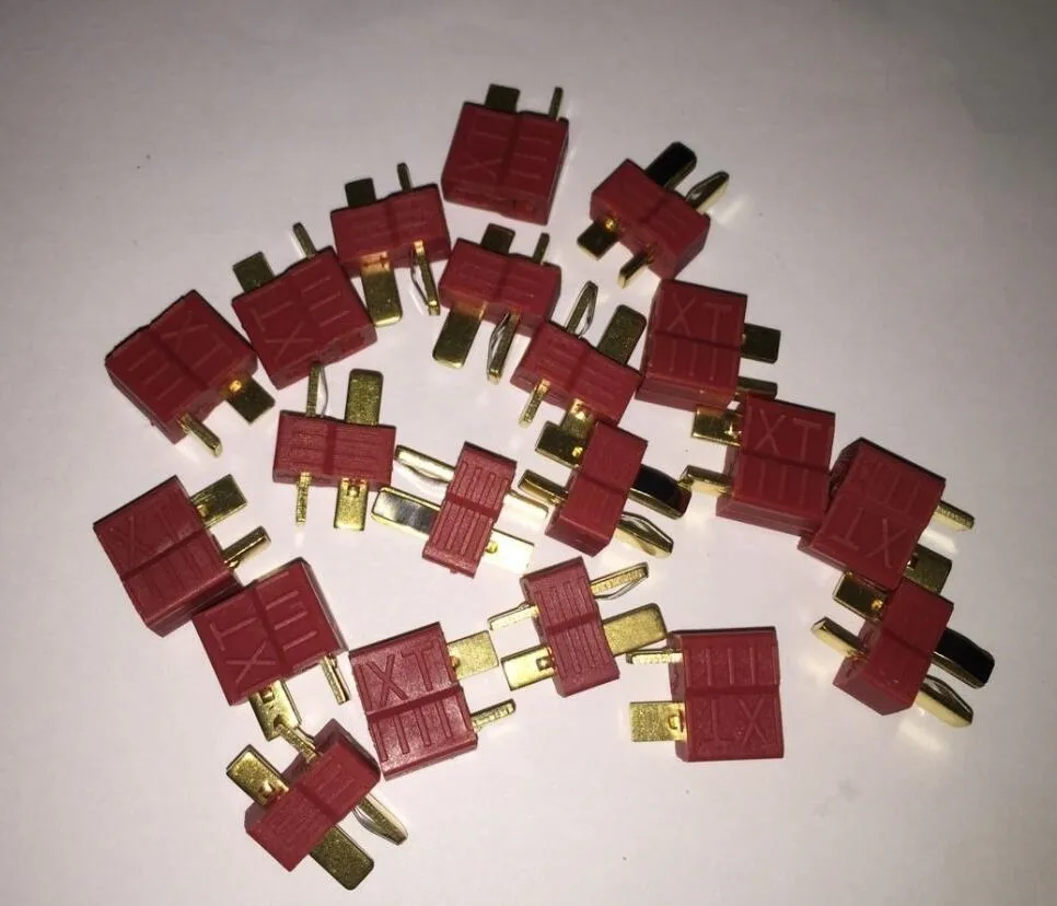 mechfpv Non-Slip T-Plug (Deans Style) Connectors (Male + Female) thumbnail
