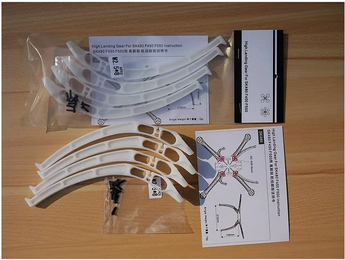 mechfpv F450/F550 High Profile Landing Gear (Extended Legs) thumbnail