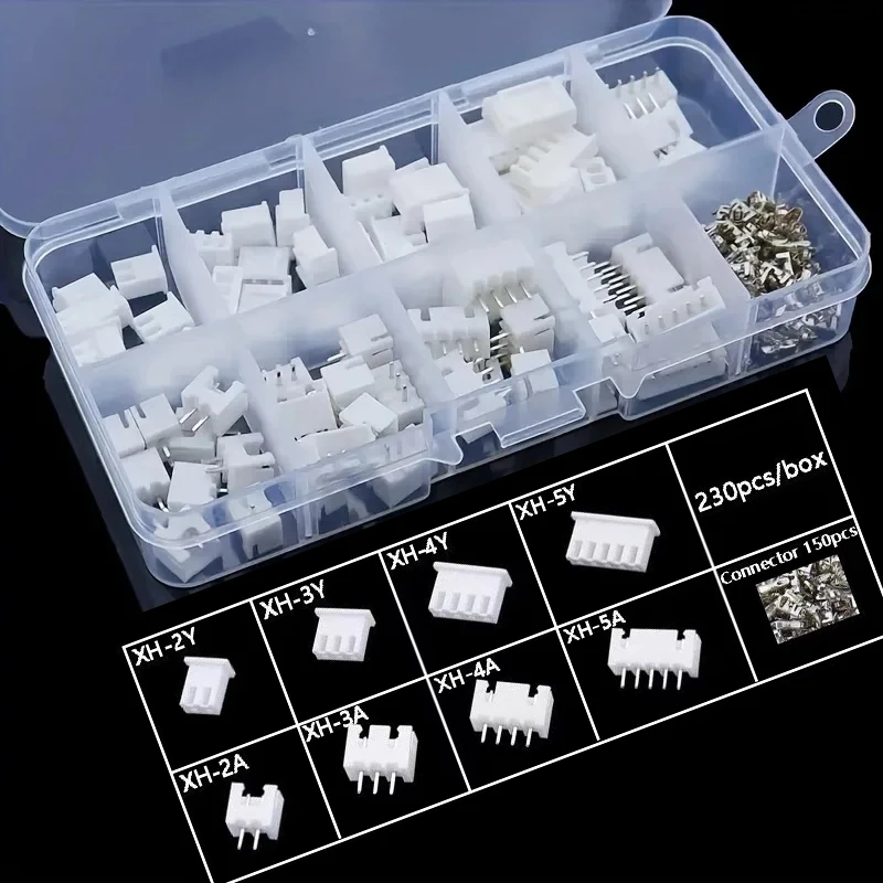 mechfpv 230-Piece XH2.54 Connector Assortment Kit (2.54mm Pitch) thumbnail