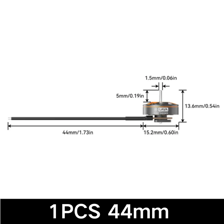 BETAFPV LAVA 1102 14000KV 22/44mm Cable Length Brushless Motor thumbnail