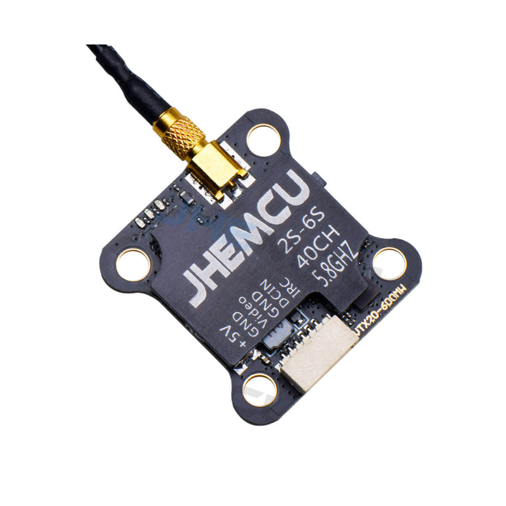 JHEMCU VTX20-600 5.8G 40CH PitMode  7-26V Adjustable VTX for RC Racing Drone thumbnail