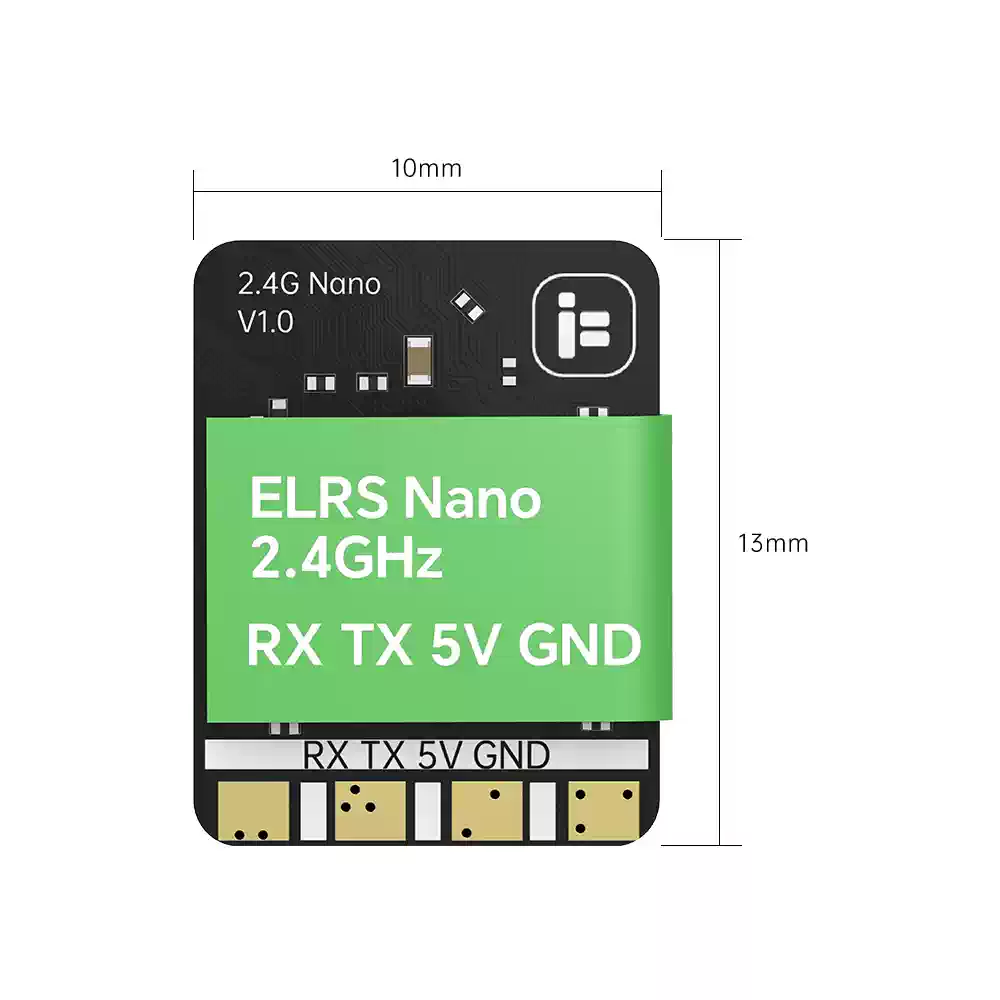 ExpressLRS ELRS Nano Mini Receiver, 2.4GHz / 900MHz RX for FPV Drone thumbnail