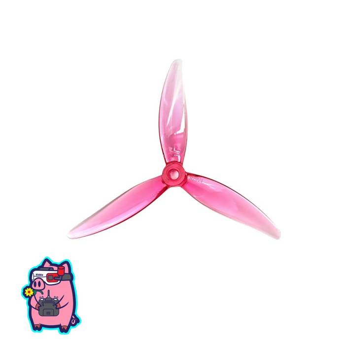 HQProp FlowerPig R29V4 3-Blade Propeller (Set of 4) - Pink thumbnail