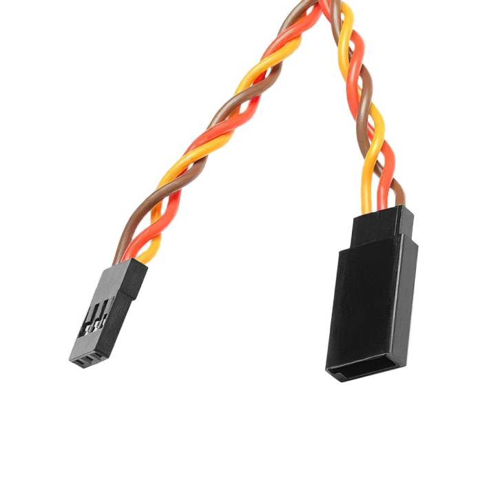 Male to Female Twisted Servo Extension Cable - 60cm thumbnail