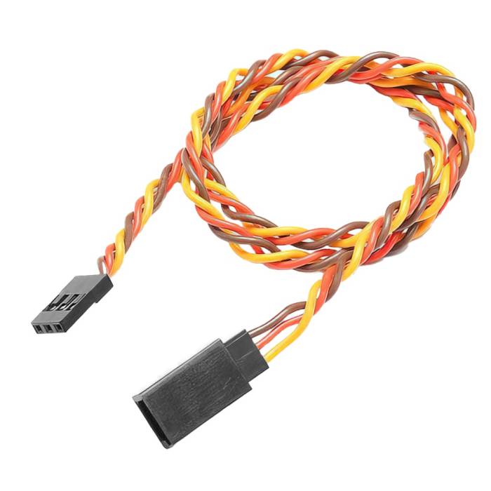 Male to Female Twisted Servo Extension Cable - 60cm