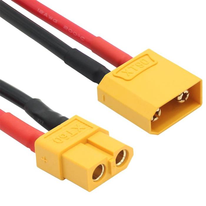 XT60 Female to XT90 Male Pigtail Adapter - 150mm thumbnail