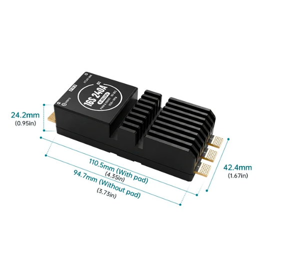 WBP Atlas Sink 16S240A G1 AM32 ESC 5-16S LiPo 240A Continuous 300A Peak thumbnail