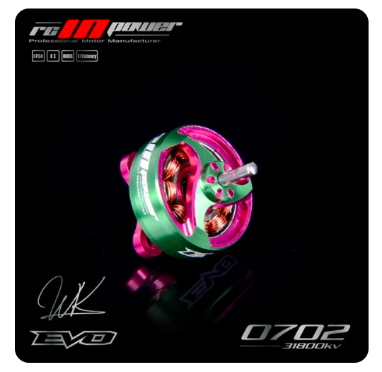 Rcinpower 2026 New Model Evo 0702 31800kv 1s Fpv Micro Brushless Motor | Mechfpv of Shenzhen thumbnail