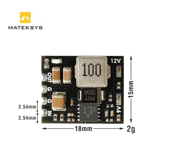 MATEK MICRO BEC 6-60V TO 5V/9V/12V-ADJ MBEC12S Step-Down Regulator Module thumbnail