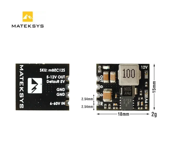 MATEK MICRO BEC 6-60V TO 5V/9V/12V-ADJ MBEC12S Step-Down Regulator Module thumbnail