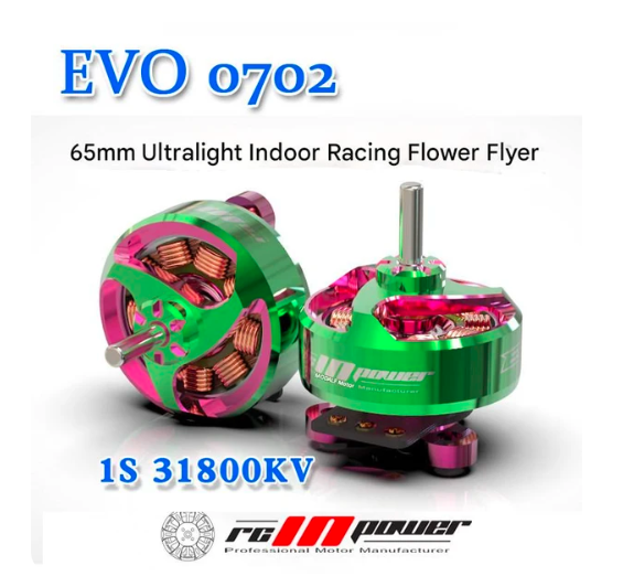 RCinPower Evo 0702 - 31800KV 1S FPV Micro Brushless Motor | Mechfpv of Shenzhen thumbnail