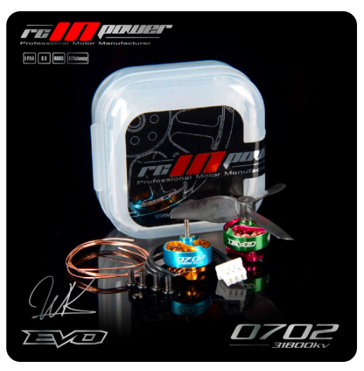 RCinPower Evo 0702 - 31800KV 1S FPV Micro Brushless Motor | Mechfpv of Shenzhen thumbnail