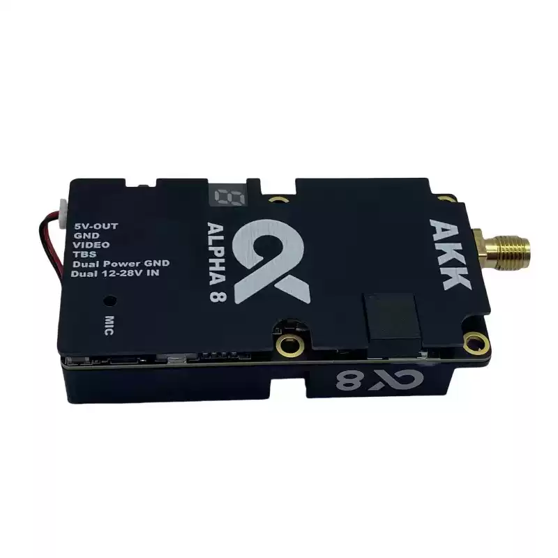 AKK ALPHA 8 8W (8000mW) 5.8GHz FPV VTX Wireless Video Transmitter for FPV Racing Drone