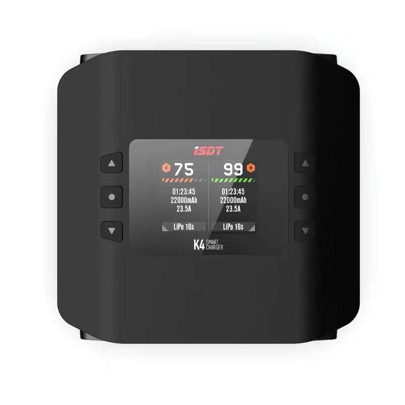 ISDT K4 AC 400W / DC 600W X2 45A Smart Dual Channel Charger for 1~8S LiFe LiIon LiPo 1400mah Battery thumbnail