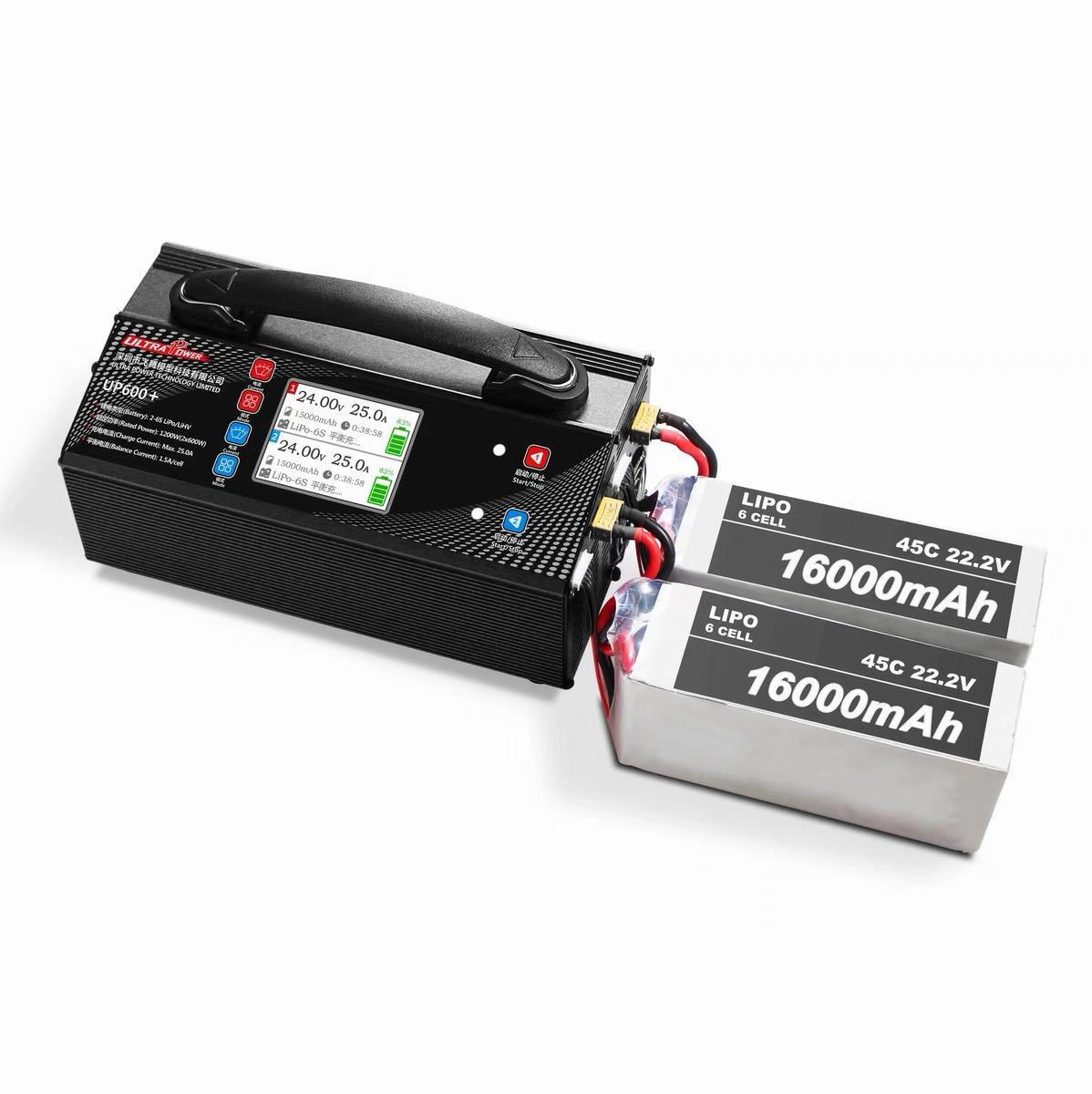 Ultra Power UP600+ Balance Charger 1200W 25A Per Channel 2-6S LiPo LiHV for Agricultural Plant-protection UAV Drones thumbnail