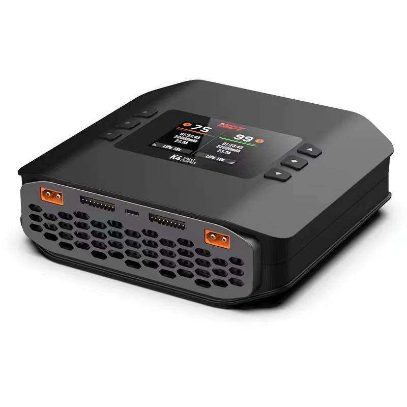 ISDT K4 AC 400W / DC 600W X2 45A Smart Dual Channel Charger for 1~8S LiFe LiIon LiPo 1400mah Battery thumbnail