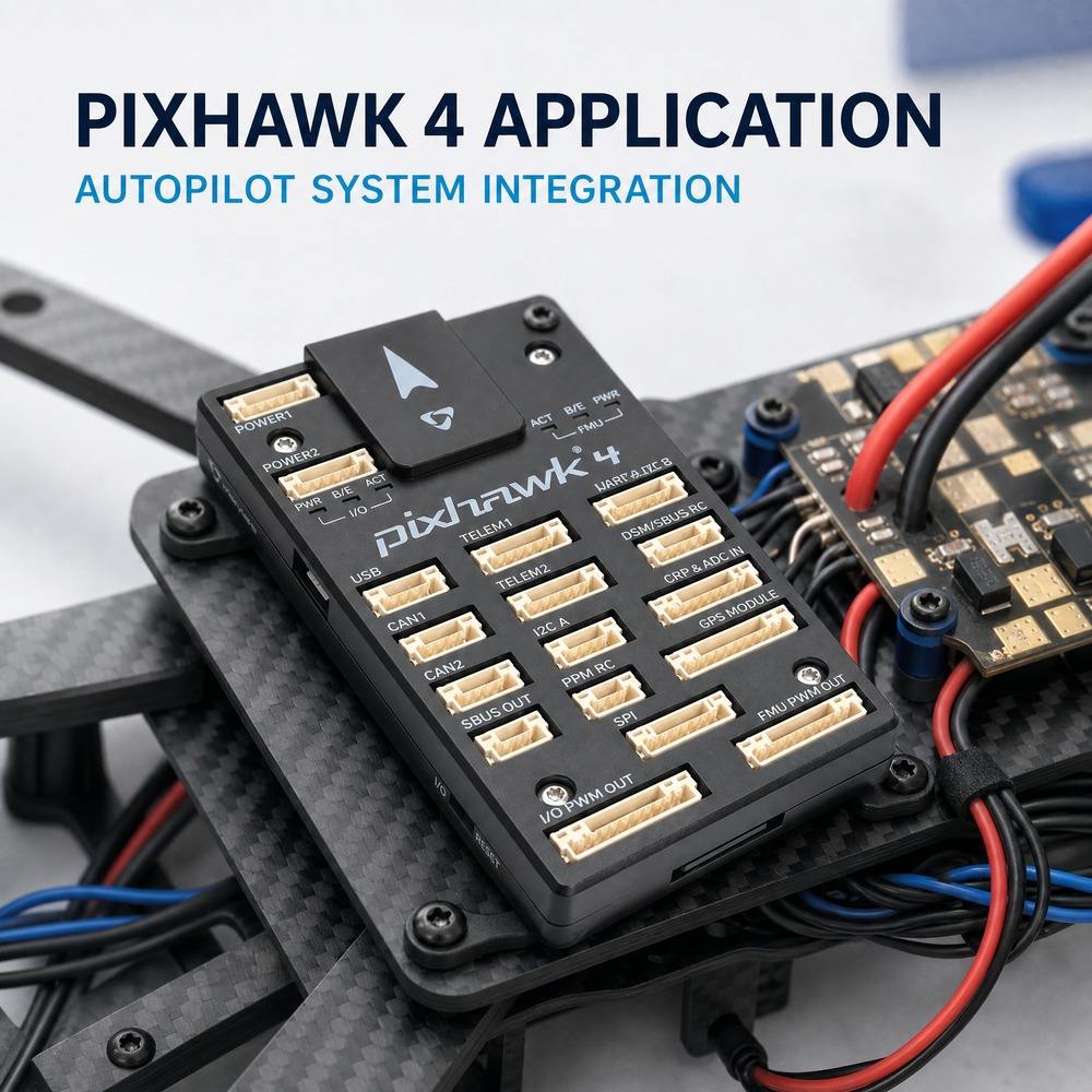 Holybro Pixhawk 4 STM32F765 Open Source PX4 Flight Controller Autopilot for Multirotor Fixed Wing VTOL UAV Drone thumbnail