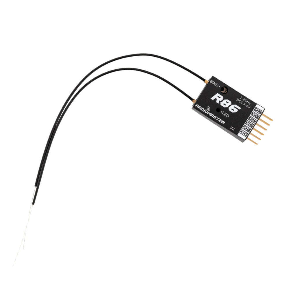 RadioMaster R86 V2 6ch Frsky D8 D16 and Futaba SFHSS Compatible PWM Receiver |Wholesale & OEM thumbnail