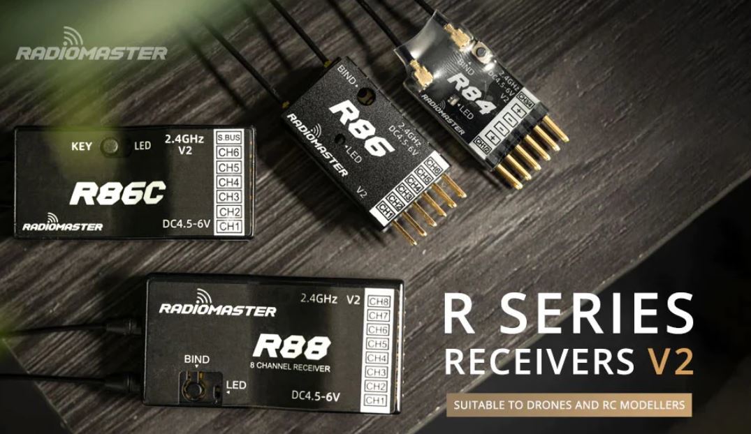 RadioMaster R84 V2 4ch Frsky D8 D16 and Futaba SFHSS Compatible PWM Receiver |Wholesale & OEM |FPV DRONE PARTS SOURCED FORM SHENZHEN thumbnail