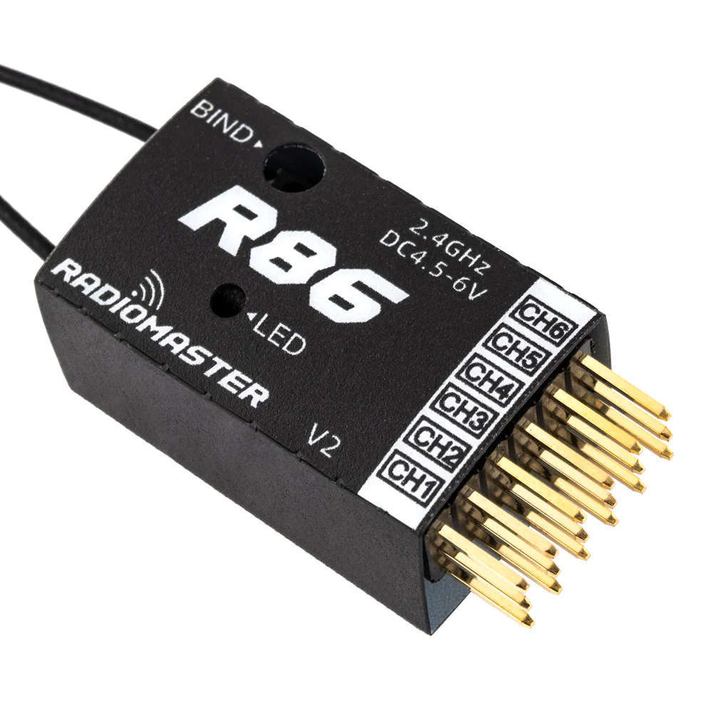 RadioMaster R86 V2 6ch Frsky D8 D16 and Futaba SFHSS Compatible PWM Receiver |Wholesale & OEM
