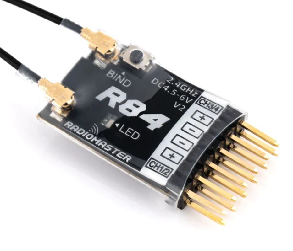 RadioMaster R84 V2 4ch Frsky D8 D16 and Futaba SFHSS Compatible PWM Receiver |Wholesale & OEM |FPV DRONE PARTS SOURCED FORM SHENZHEN