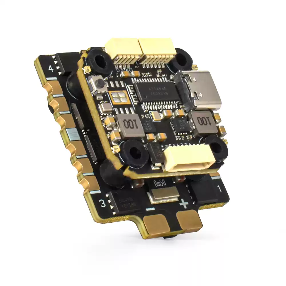 9imod F405 FPV Drone Stack, Mini F405 Flight Controller + 60A 4-in-1 ESC, 20x20mm Mounting Hole for FPV Racing Quadcopter